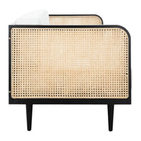 Lia Teak Wood & Rattan Sofa – Spacious 3-seater with a sturdy teak frame 