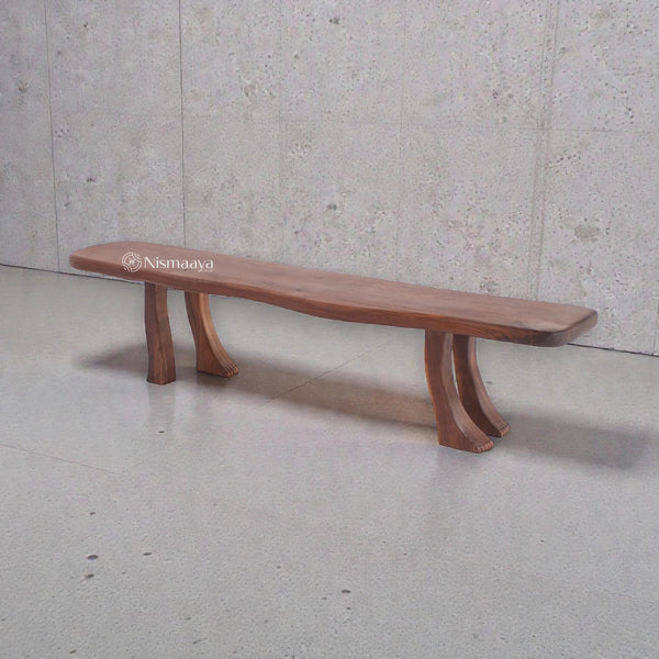 Nismaaya Brown Oak Wood Foot Bench Collection