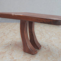Nismaaya Brown Oak Wood Foot Bench Collection
