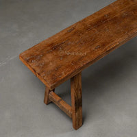 Nismaaya End Of Bed Weathered Wood Slim Bench