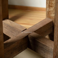 Nismaaya Reclaimed Wood Kitchen and Dining Stools