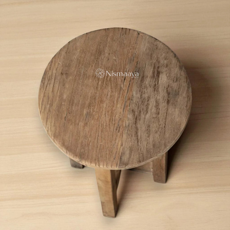 Nismaaya Reclaimed Wood Kitchen and Dining Stools