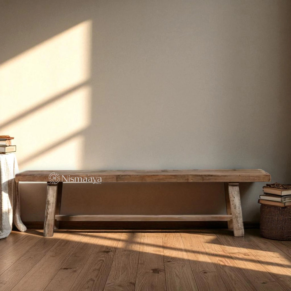 Nismaaya Vintage Farmhouse Bench