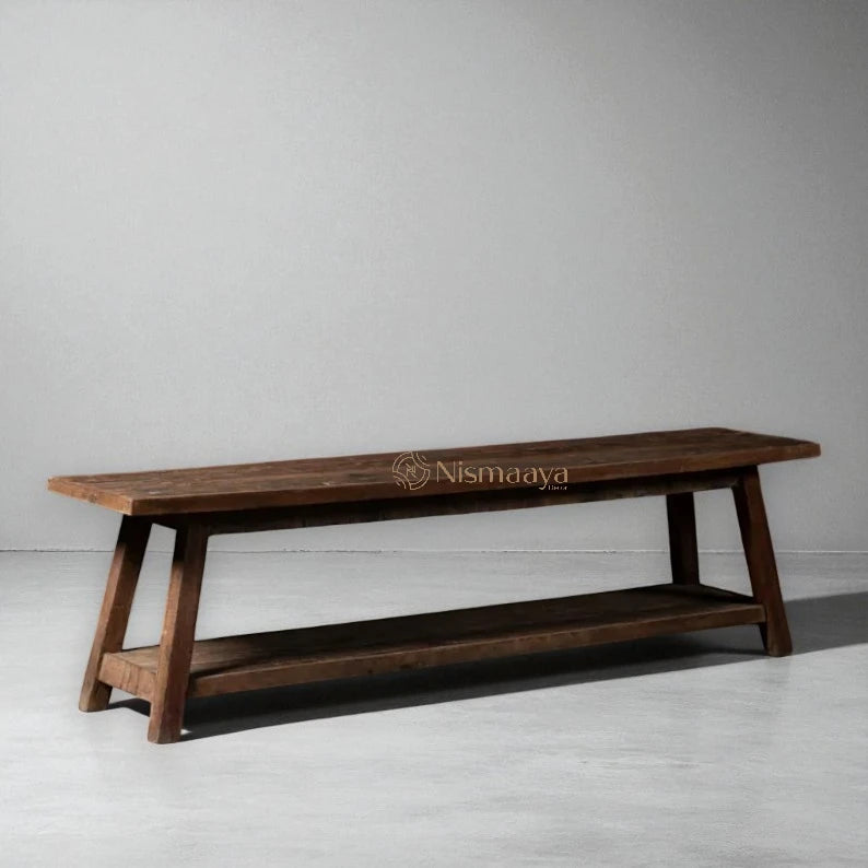 Nismaaya Vintage Reclaimed Wooden Bench