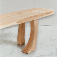 Nismaaya White Oak Wood Foot Bench Collection