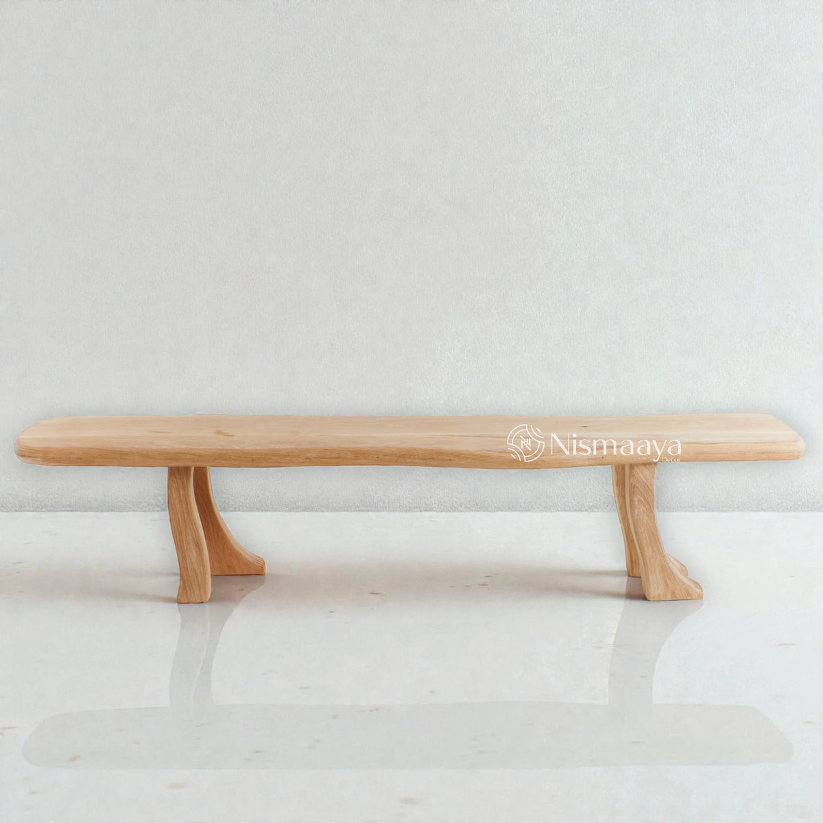 Nismaaya White Oak Wood Foot Bench Collection