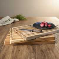 Nismaaya Teak Wood Carving Board and Wood Cutting Board