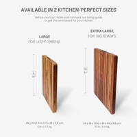 Nismaaya Teak Wood Gripe Handle Carving Board, Chopping Board For Vegetables