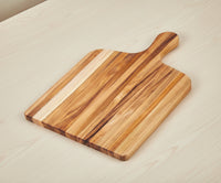 Nismaaya Teak Wood Rectangle Chopping Board With Handle