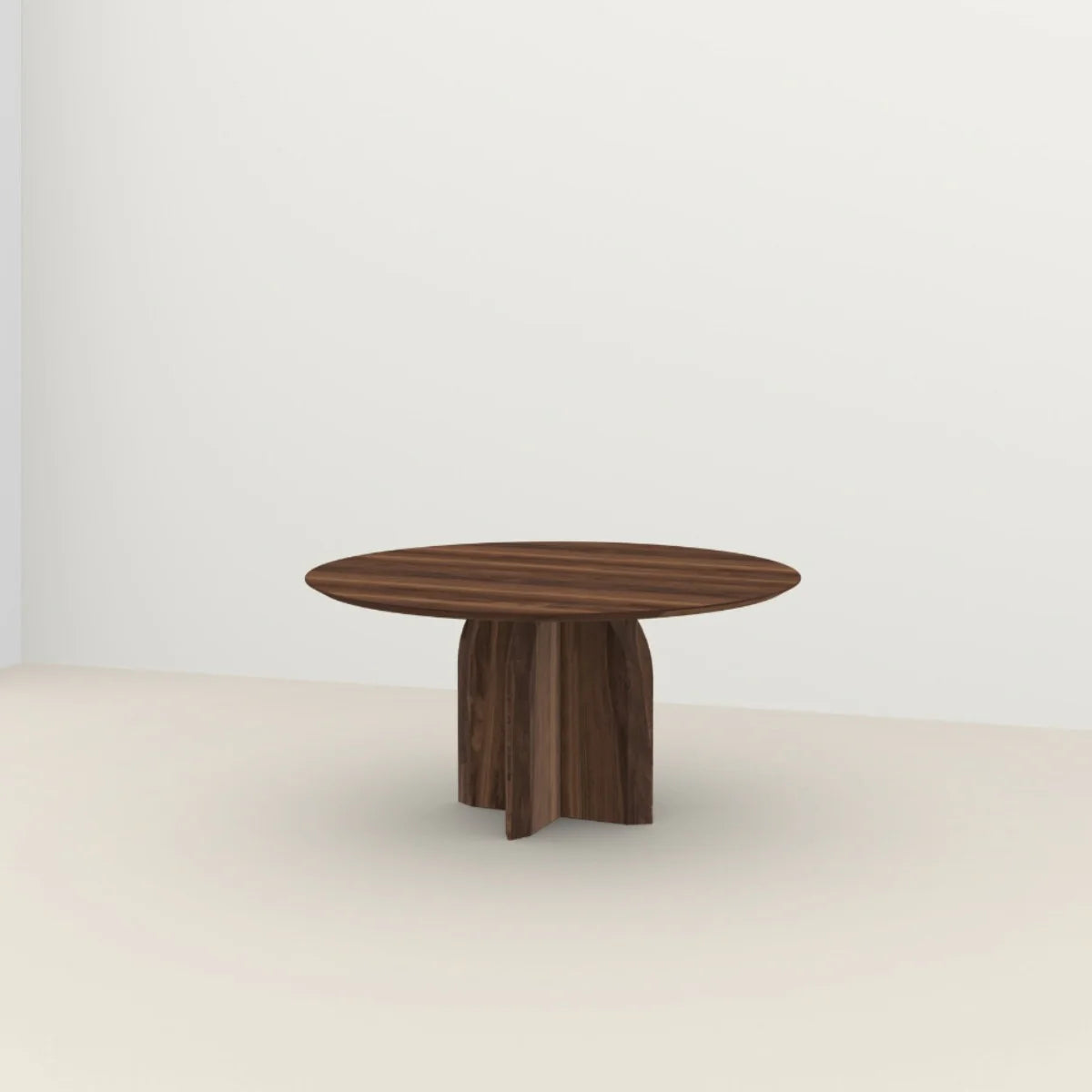 Aceline Walnut Wood Dining Table