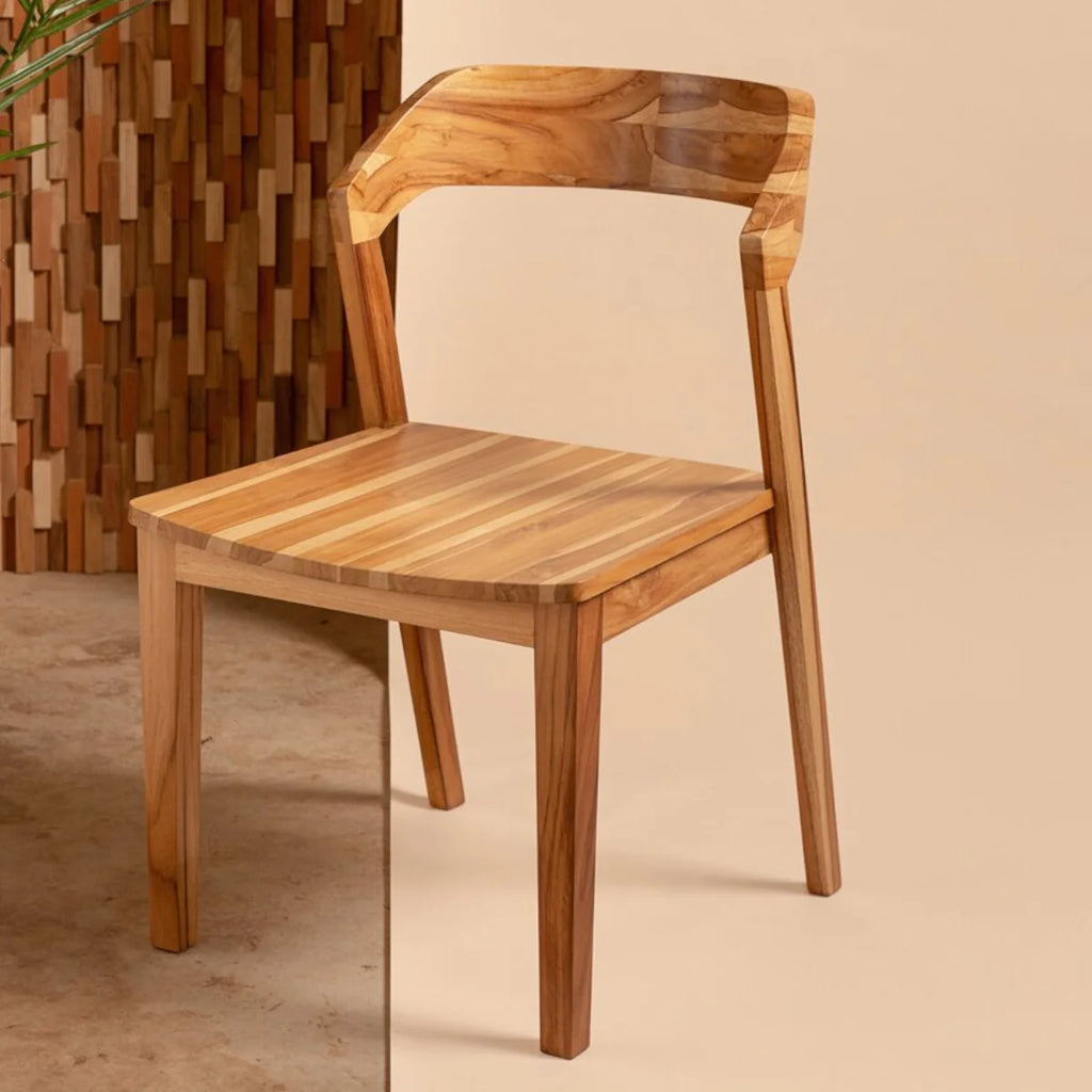 Acelynn Teak Wood Dining Chair – Nismaaya Decor