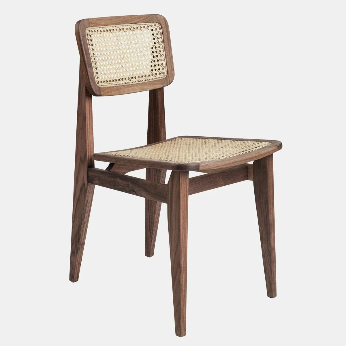 Acorn Walnut Wood & Rattan Dining Chair