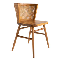 Aeron Teak Wood & Rattan Chair