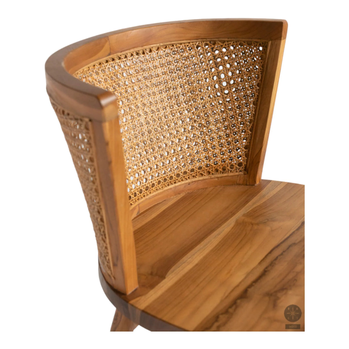 Aeron Teak Wood & Rattan Chair