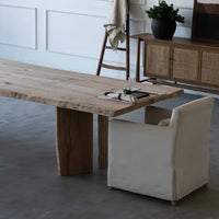 Aivar Oak Wood Dining Table