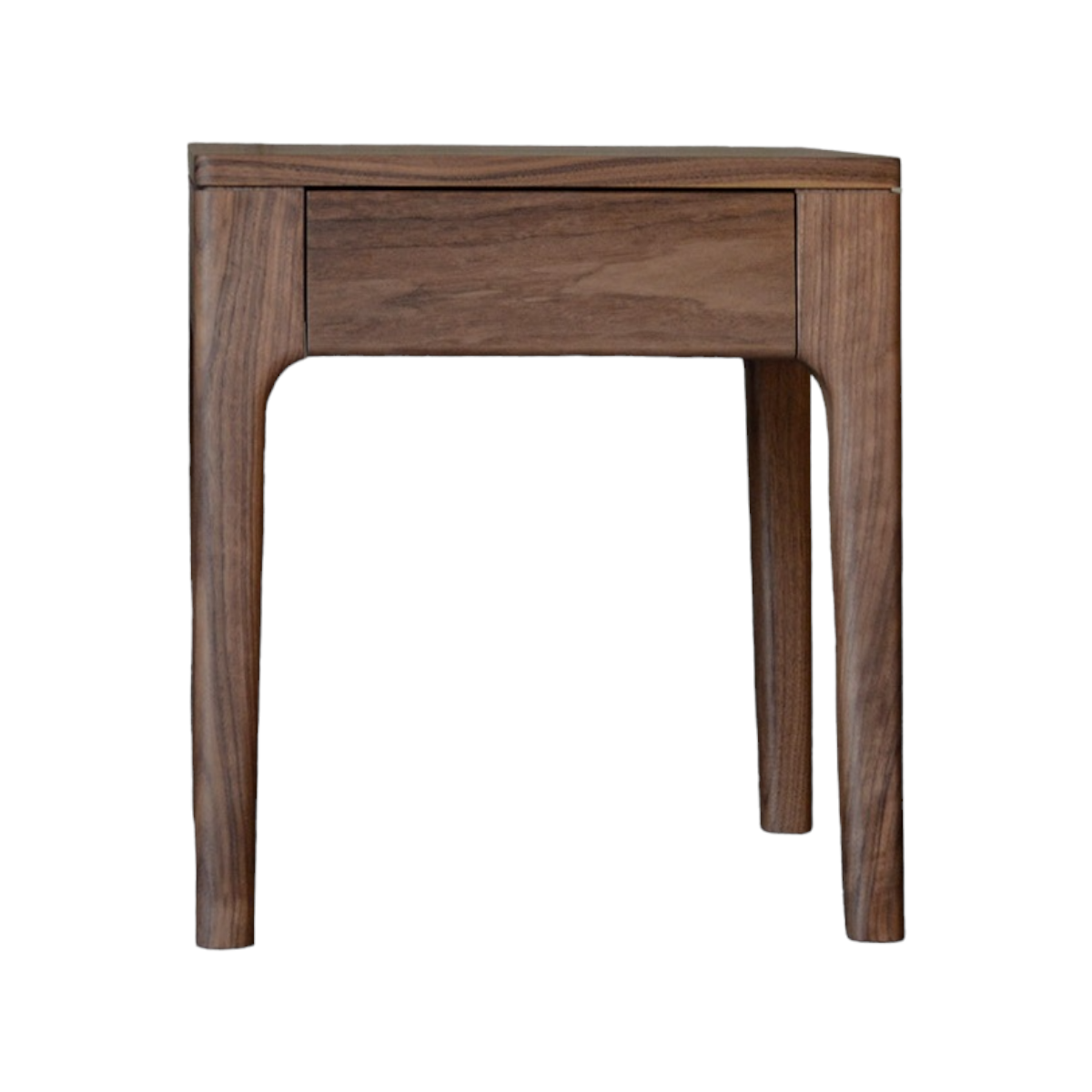 Alex Walnut Wood Drawer Bedside