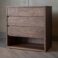 Antwan Walnut Wood Chest of Drawers 1