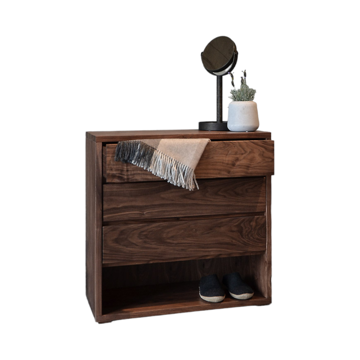 Antwan Walnut Wood Chest of Drawers 5