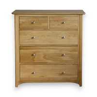 Aragon Oak Wood Chest of Drawers 3