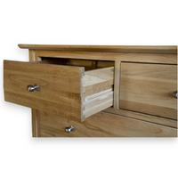 Aragon Oak Wood Chest of Drawers 5