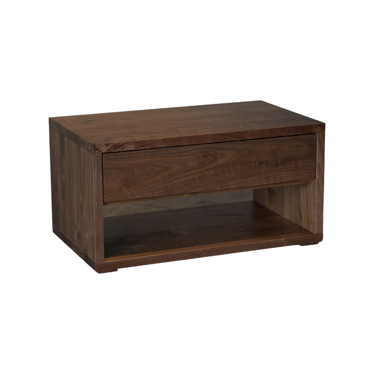 Bala Walnut Wood 1 Drawer Bedside 4