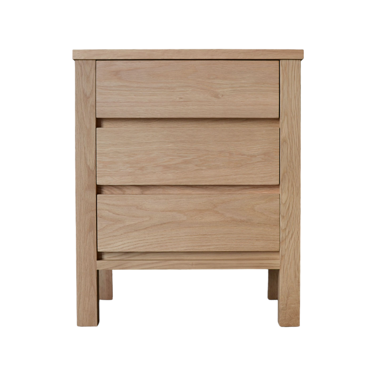 Banyan Oak Wood Drawers Bedside 3