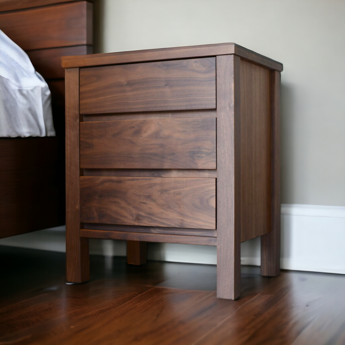 Banyan Walnut Wood Drawers Bedside 1