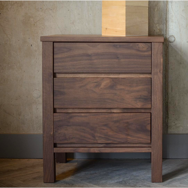 Banyan Walnut Wood Drawers Bedside 2