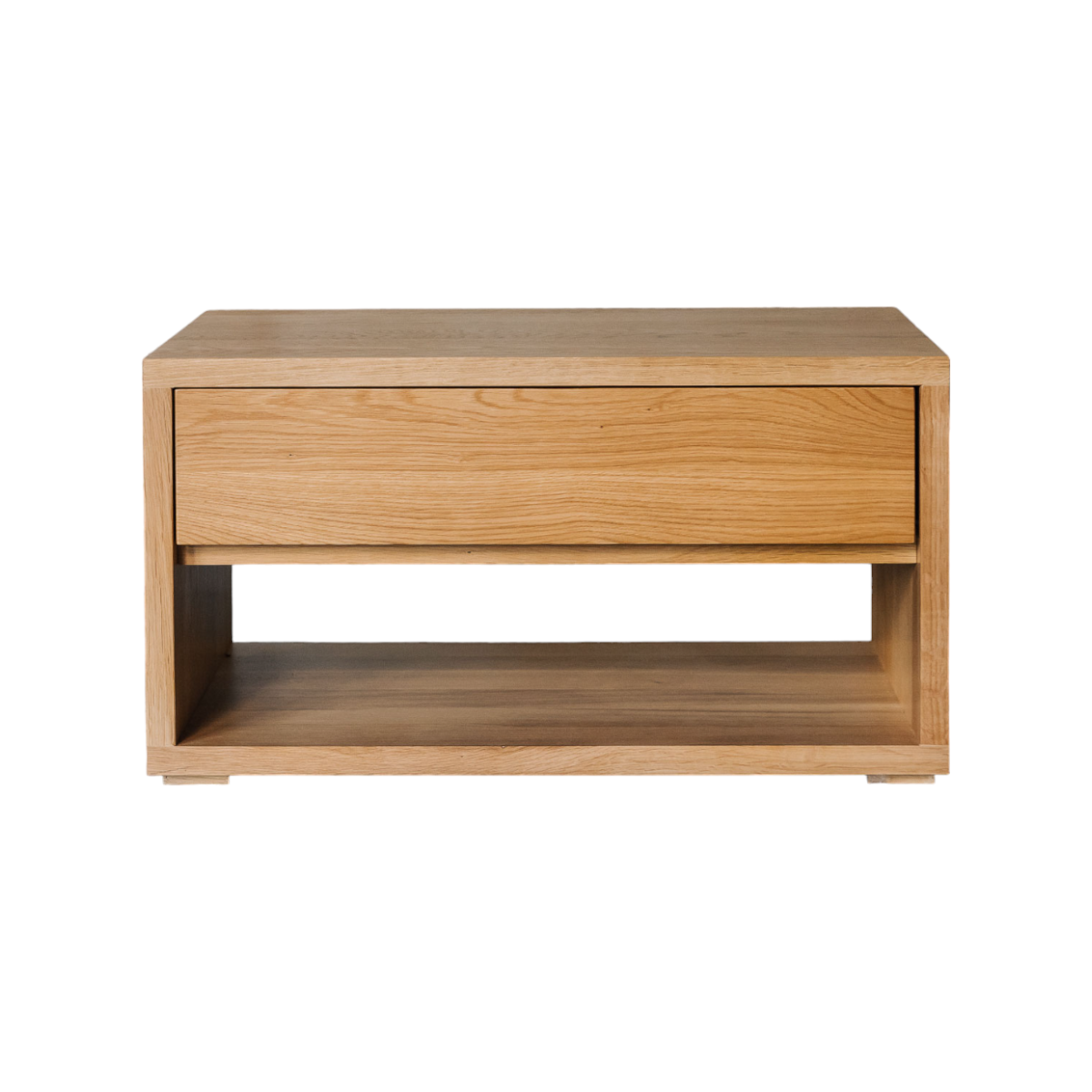 Bean Oak Wood Drawer Bedside 2