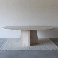 Benita Oak Wood Dining Table