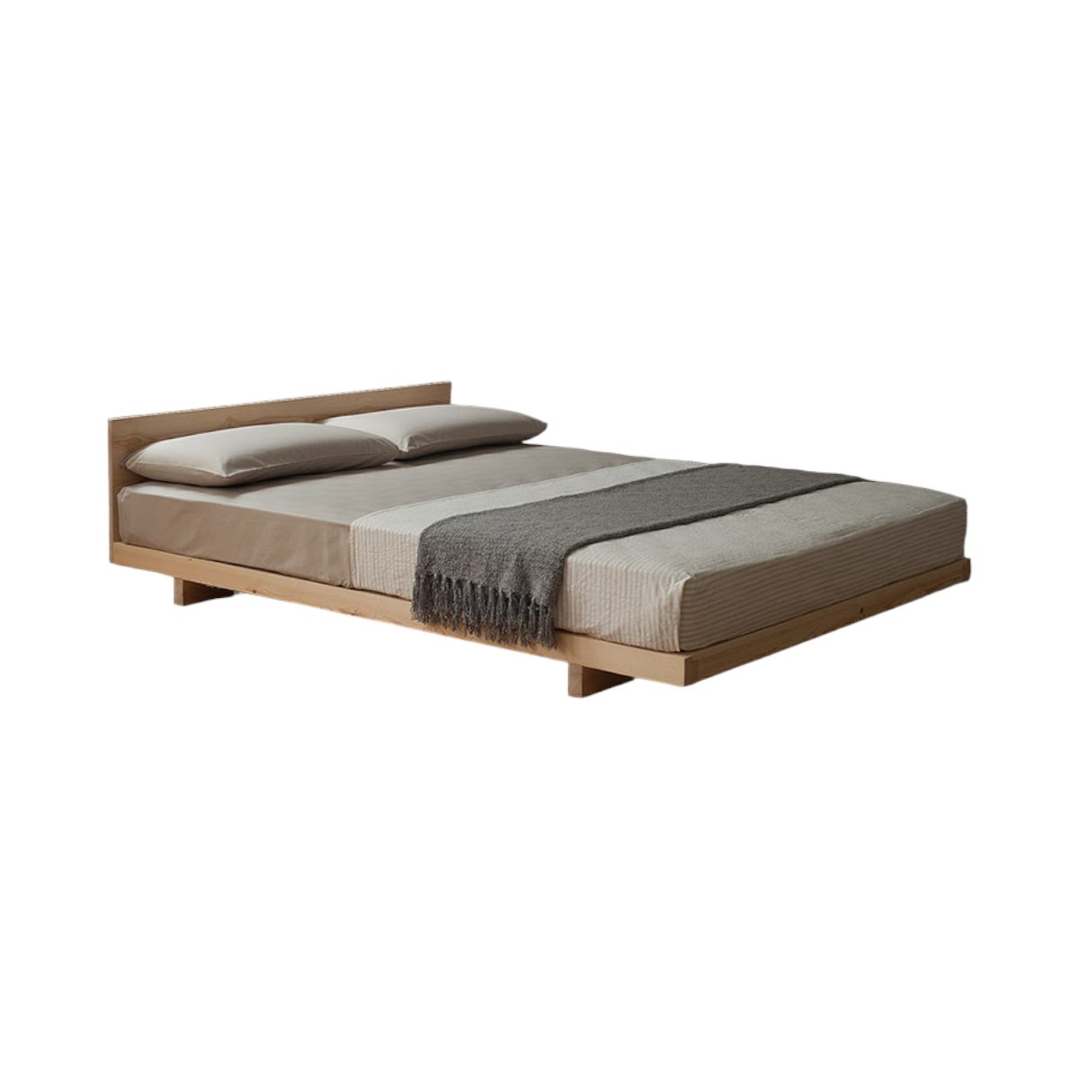 Bevin Oak Wood Bed 2