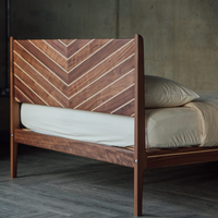 Beynon Walnut Wood Bed 6