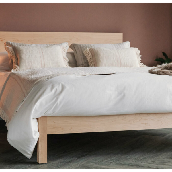 Biana Oak Wood Bed 2