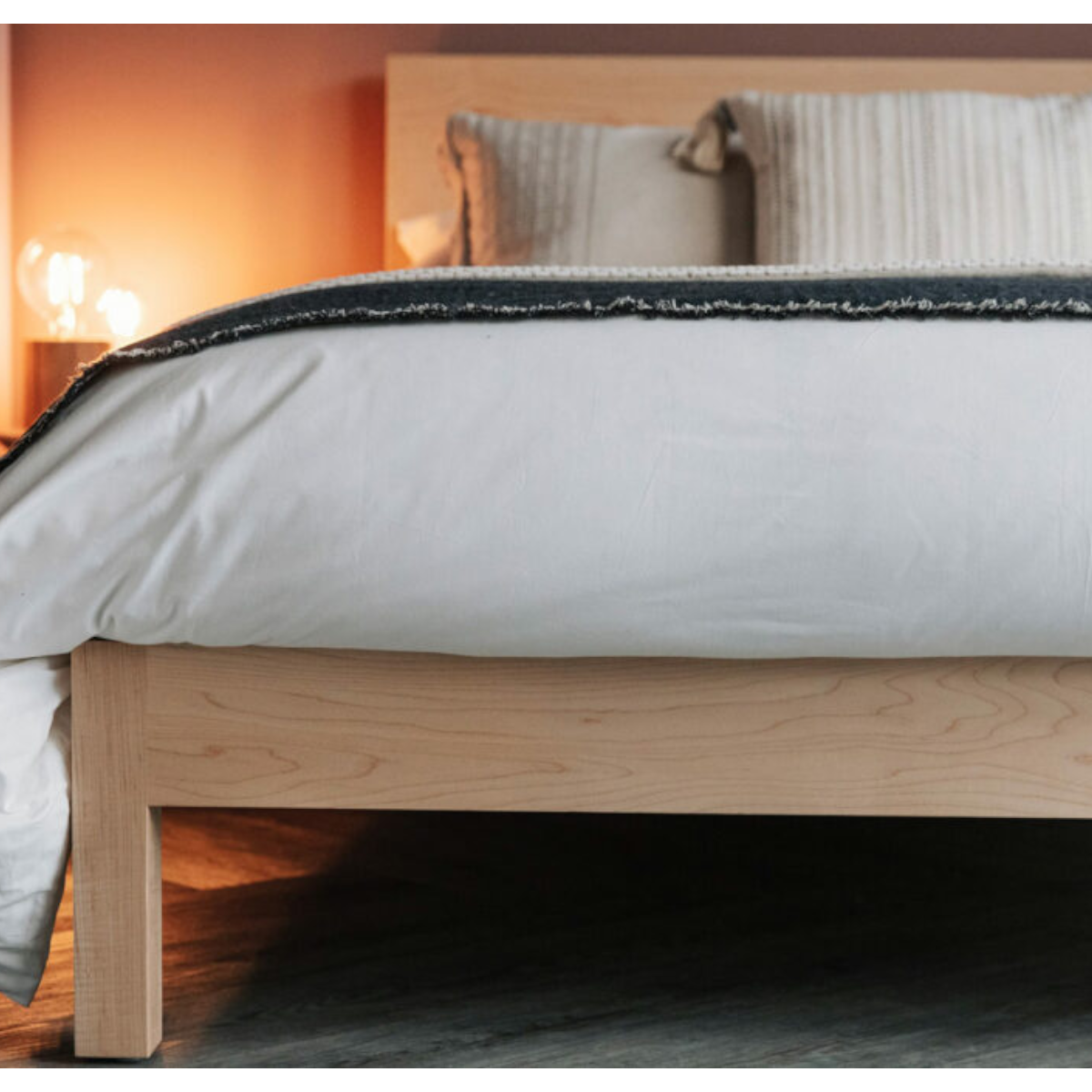 Biana Oak Wood Bed 3