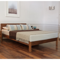 Bina Walnut Wood Bed 1