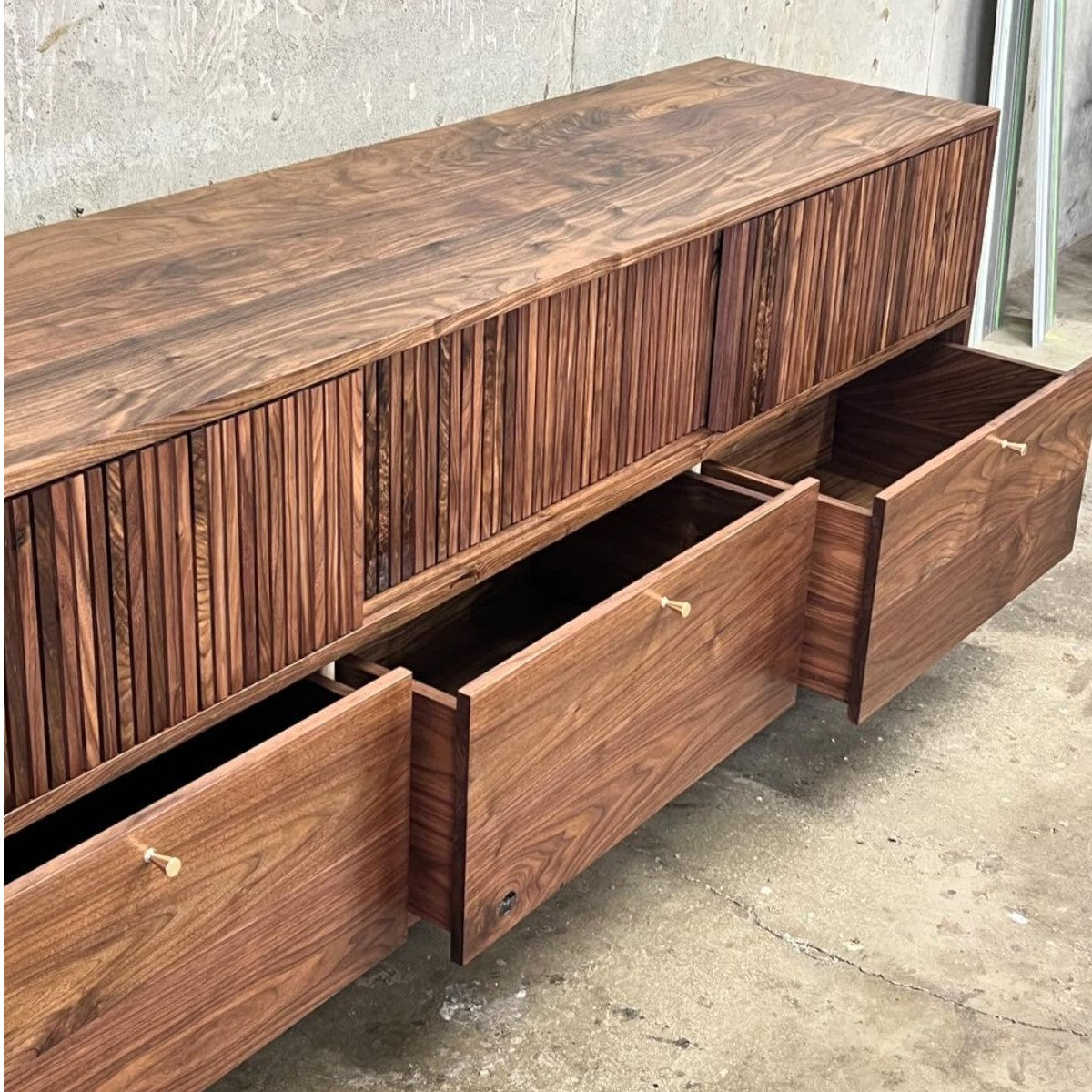 Brevyn Walnut Wood Cabinet & Sideboard 3