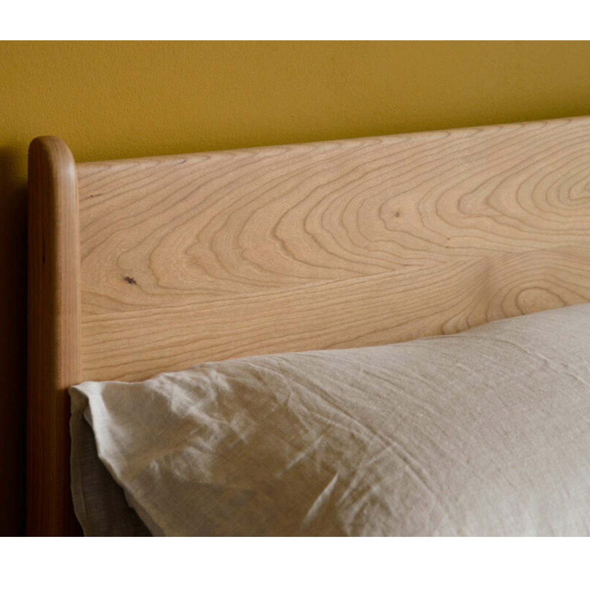 Bricen Oak Wood Bed 6