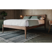 Bricen Walnut Wood Bed 6