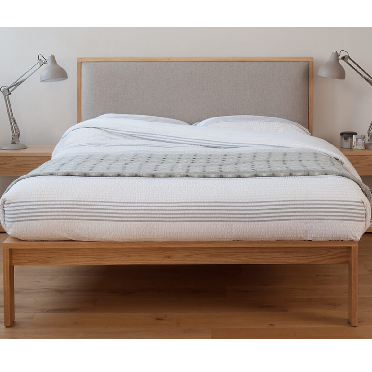 Brie Frame Brie Oak Wood Bed | Oak Wood Bed Frame – Nismaaya Decor