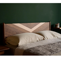 Brock Walnut Wood Bed 6