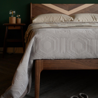 Brock Walnut Wood Bed 7