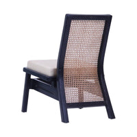 Buana Oak Wood & Cane Lounge Chair 4