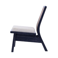 Buana Oak Wood & Cane Lounge Chair 3