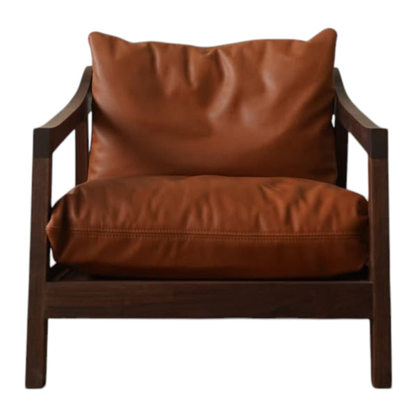 Calvine Walnut Wood Arm Chair 2