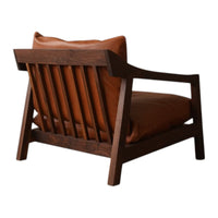 Calvine Walnut Wood Arm Chair 4