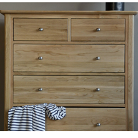 Carlina Oak Wood Chest of 6 Drawers 3