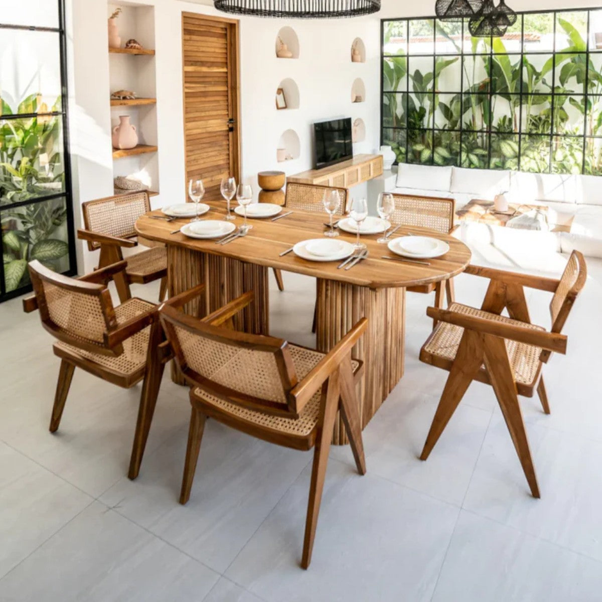 Daley Teak Wood Dining Table 1