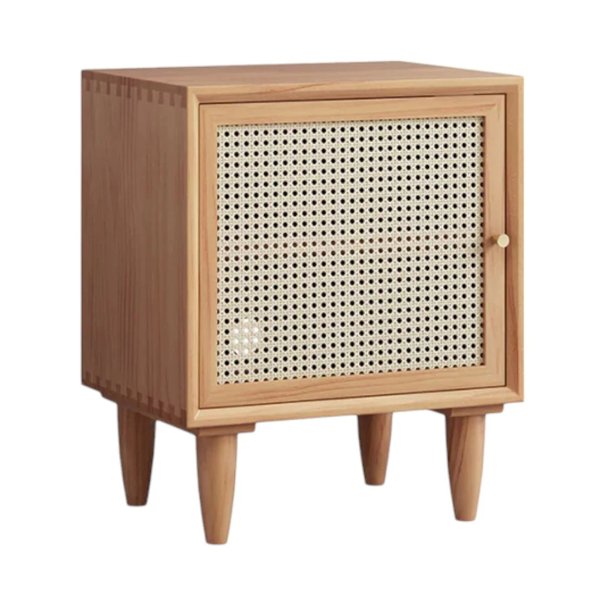 Daryan Ash Wood & Rattan Bedside