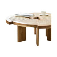 David Ash Wood & Rattan Coffee Table