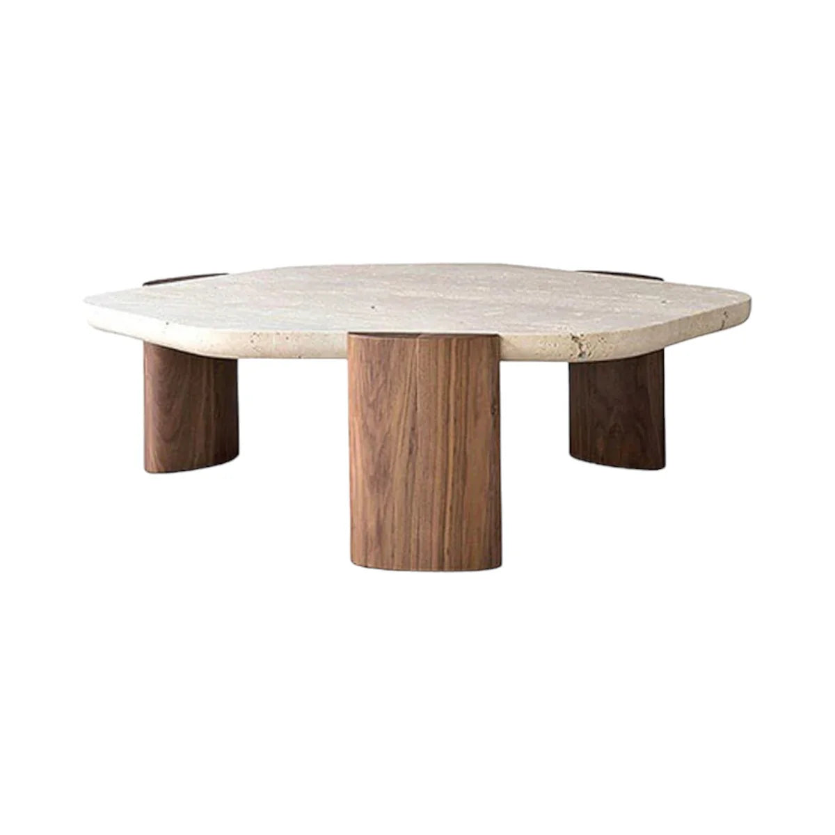 Daxton Ash Wood & Limestone Top Coffee Table 3